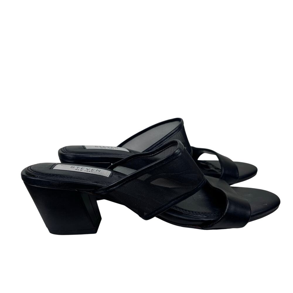 Steven by Steve Madden black block heel sandals Size 8 - Picture 2 of 6